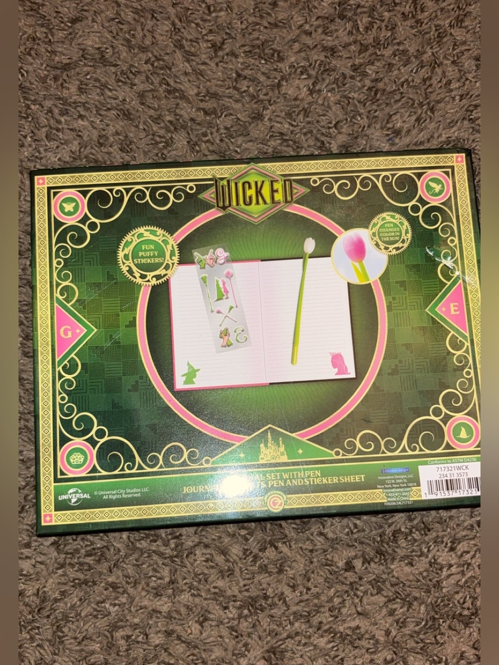 Wicked Friendship Pink Journal & Sticker Gift Set - Picture 2 of 3